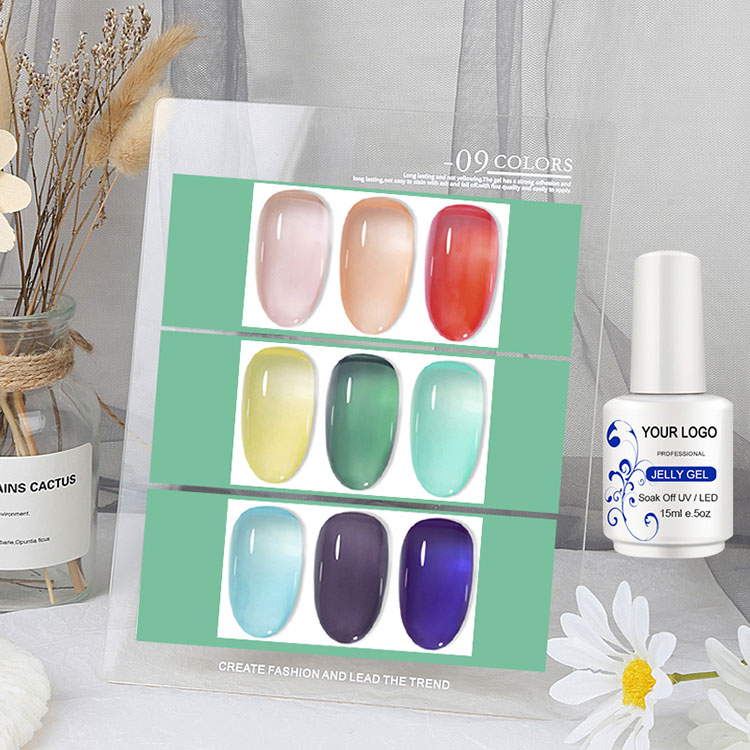Түс шыны эффект Ice Jelly Gel Polly